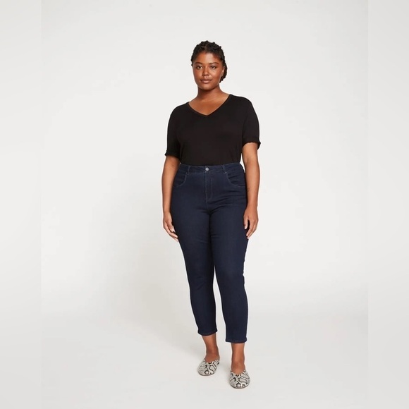 NWT UNIVERSAL STANDARD Seine High Rise Skinny Jeans 27” Dark Indigo 2 - Picture 1 of 12